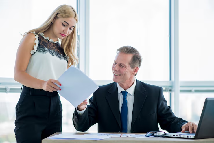 Australian document legalisation specialist reviewing paperwork for embassy submission